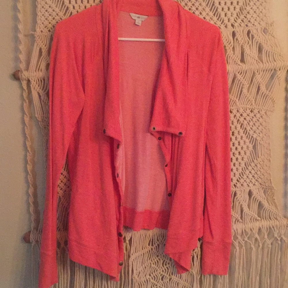 Lucky lotus coral colored sweater